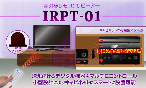 赤外線リモコンリピーター IRPT-01